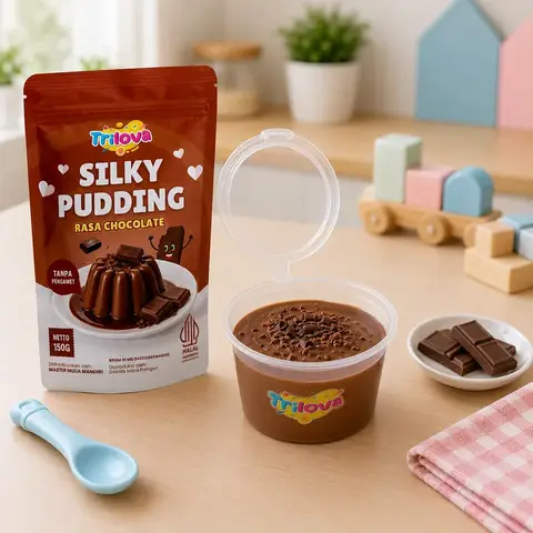 Silky Pudding Cokelat